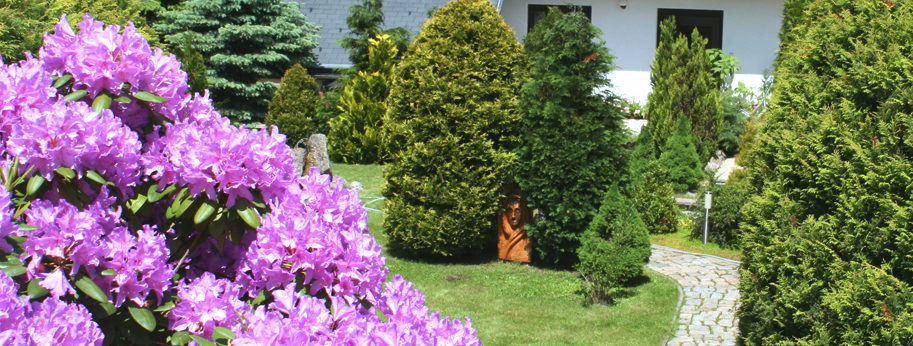 Psycholog Jablonec - Lázně Jablonec, letní zahrada, místo vhodné pro relaxaci a odpočinek